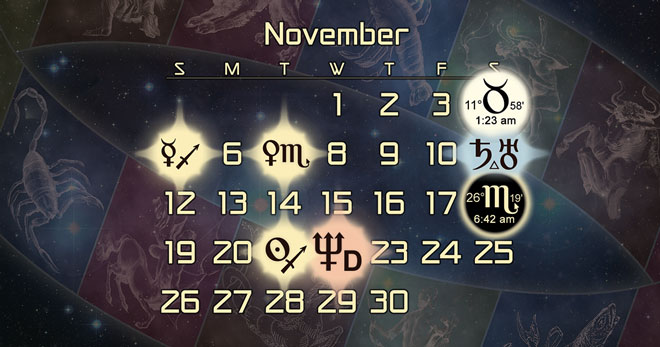 Astrology Forecast + Major Alignments for November 2017