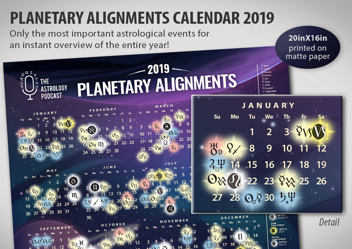 2019 Astrology Calendar 3 Poster Package The Astrology Podcast