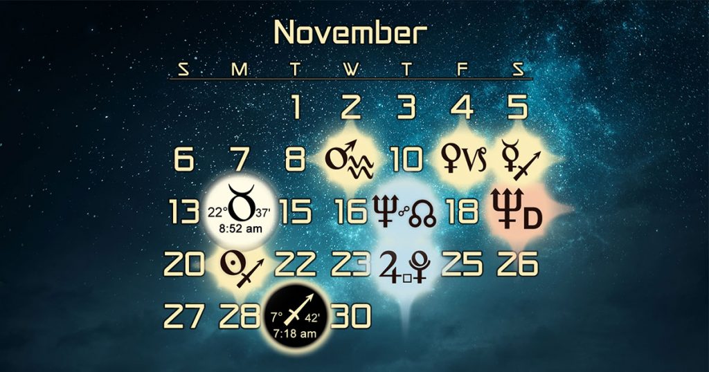 astrology 7 november 2023