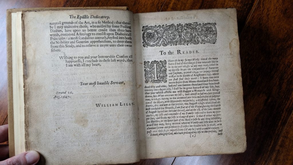Christian Astrology, To the Reader