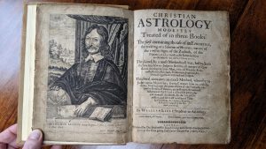 William Lilly Portrait and Christian Astrology Title Page